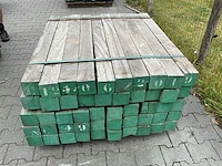 Azobe hardhout balk (1100x100x100mm) (50x) - afbeelding 2 van  3