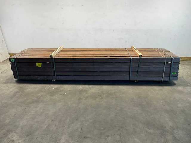 Azobé hardhouten paal fijnbezaagd 400x10x10 cm (15x) - afbeelding 2 van  6