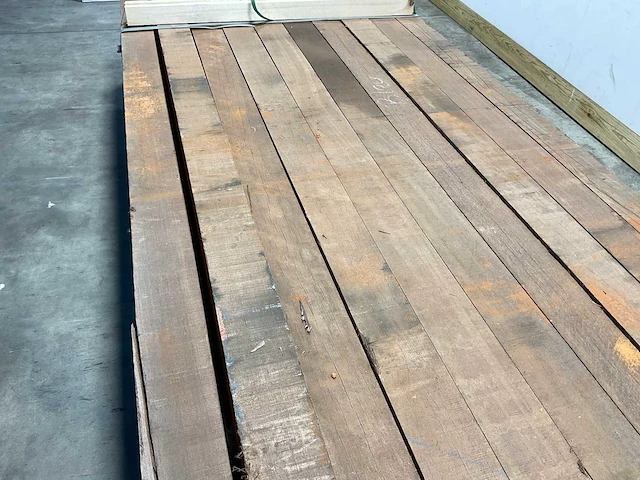 Azobé hardhouten paal fijnbezaagd 400x10x10 cm (15x) - afbeelding 3 van  6