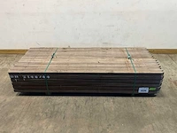Azobé hardhouten paal fijnbezaagd gepunt 250x6x6 cm (96x) - afbeelding 1 van  5