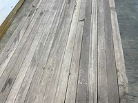 Azobé hardhouten paal fijnbezaagd gepunt 250x6x6 cm (96x) - afbeelding 4 van  5