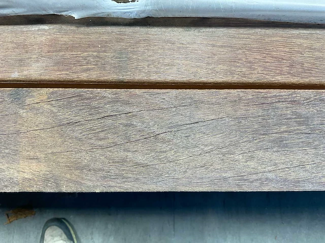 Azobé hardhouten regel geschaafd 350x9x4,5 cm (66x) - afbeelding 2 van  7