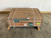 Azobé hardhouten tuinpaal gepunt 150x7x7 cm (98x) - afbeelding 1 van  5