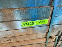 Azobé hardhouten tuinpaal gepunt 275x7x7 cm (10x) - afbeelding 5 van  5