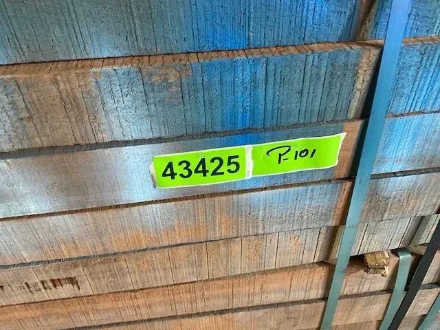 Azobé hardhouten tuinpaal gepunt 275x7x7 cm (20x) - afbeelding 5 van  5