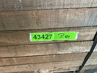Azobé hardhouten tuinpaal gepunt 300x7x7 cm (20x) - afbeelding 5 van  5