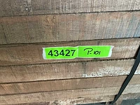 Azobé hardhouten tuinpaal gepunt 300x7x7 cm (20x) - afbeelding 5 van  5