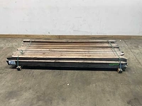 Azobé paal fijnbezaagd gepunt 275x7x7 cm (29x) - afbeelding 1 van  5