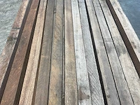 Azobé paal fijnbezaagd gepunt 275x7x7 cm (29x) - afbeelding 3 van  5