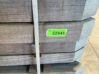 Azobé paal fijnbezaagd gepunt 400x10x10 cm (19x) - afbeelding 5 van  6