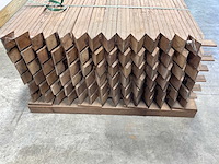 Azobé paal geschaafd gepunt 200x6,5x6,5 cm (42x) - afbeelding 5 van  7