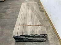 Azobé paal geschaafd met punt 250x6,5x6,5 cm (84x) - afbeelding 3 van  9