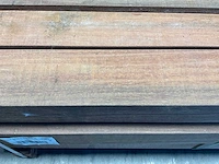 Azobé paal met diamantkop 300x14x14 cm (9x) - afbeelding 7 van  8