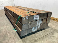 Azobé paal met diamantkop 300x14x14 cm (9x) - afbeelding 3 van  8