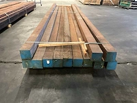 Azobé palen 100x100 mm (12x) - afbeelding 4 van  5