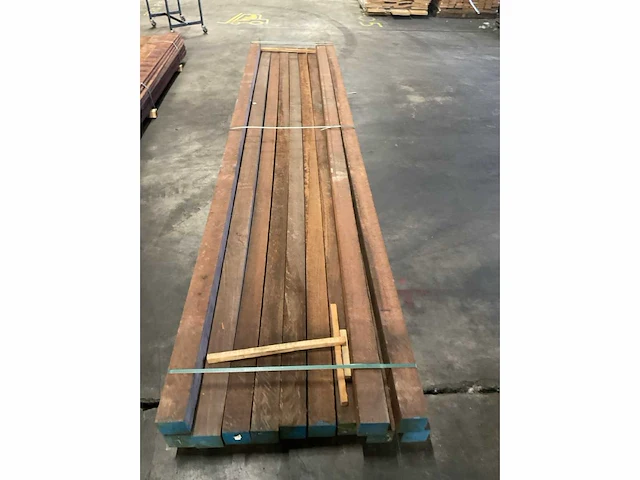 Azobé palen 100x100 mm (12x) - afbeelding 5 van  5