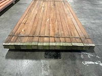 Azobé palen 60x60 mm (16x) - afbeelding 4 van  5