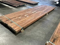 Azobé palen 60x60 mm (16x) - afbeelding 3 van  5