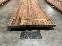 Azobé palen 60x60 mm (16x) - afbeelding 2 van  5