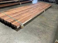 Azobé palen 60x60 mm (16x) - afbeelding 3 van  5