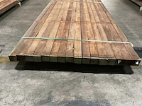 Azobé palen 60x60 mm (16x) - afbeelding 2 van  5