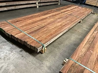Azobé palen 60x60 mm (16x) - afbeelding 3 van  5