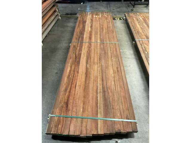 Azobé palen 60x60 mm (16x) - afbeelding 5 van  5
