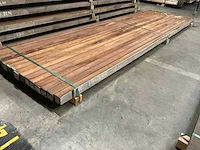 Azobé palen 60x60 mm (16x) - afbeelding 3 van  5