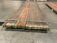 Azobé palen 60x60 mm (16x) - afbeelding 2 van  5