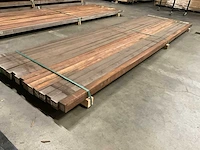 Azobé palen 60x60 mm (16x) - afbeelding 3 van  5