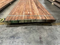 Azobé palen 60x60 mm (16x) - afbeelding 2 van  5