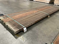 Azobé palen 60x60 mm (16x) - afbeelding 1 van  5