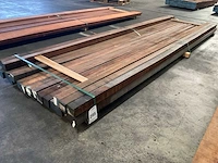 Azobé palen 60x60 mm (20x) - afbeelding 1 van  5