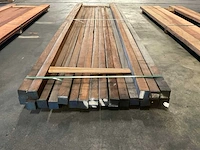 Azobé palen 60x60 mm (20x) - afbeelding 2 van  5