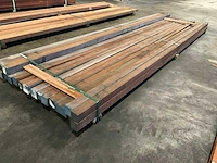 Azobé palen 60x60 mm (20x) - afbeelding 3 van  5