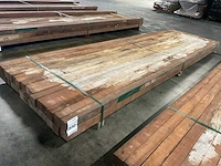 Azobé palen 60x60 mm (32x) - afbeelding 1 van  5