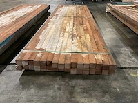 Azobé palen 60x60 mm (32x) - afbeelding 4 van  5