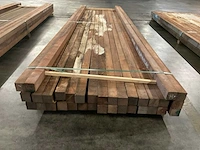Azobé palen 60x60 mm (34x) - afbeelding 2 van  5