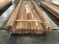 Azobé palen 60x60 mm (34x) - afbeelding 4 van  5