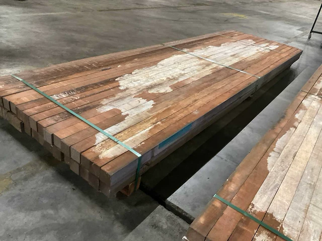 Azobé palen 60x60 mm (34x) - afbeelding 3 van  5