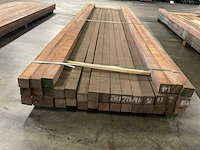 Azobé palen 60x60 mm (36x) - afbeelding 2 van  5