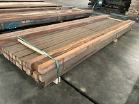 Azobé palen 60x60 mm (36x) - afbeelding 3 van  5