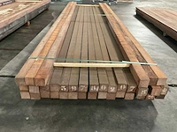 Azobé palen 60x60 mm (36x) - afbeelding 4 van  5