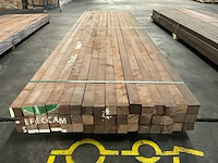 Azobé palen 60x60 mm (48x) - afbeelding 4 van  5