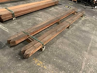 Azobé palen 70x70 mm (4x) - afbeelding 3 van  5