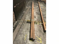 Azobé palen 80x80 mm (2x) - afbeelding 2 van  4