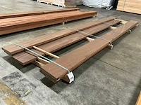 Azobé plank geschaafd 35x230 mm (5x) - afbeelding 1 van  6