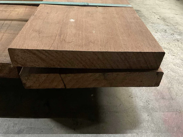 Azobé plank geschaafd 35x230 mm (5x) - afbeelding 6 van  6