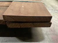 Azobé plank geschaafd 35x230 mm (5x) - afbeelding 6 van  6