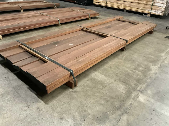 Azobé planken geschaafd 45x140 mm (10x) - afbeelding 3 van  6